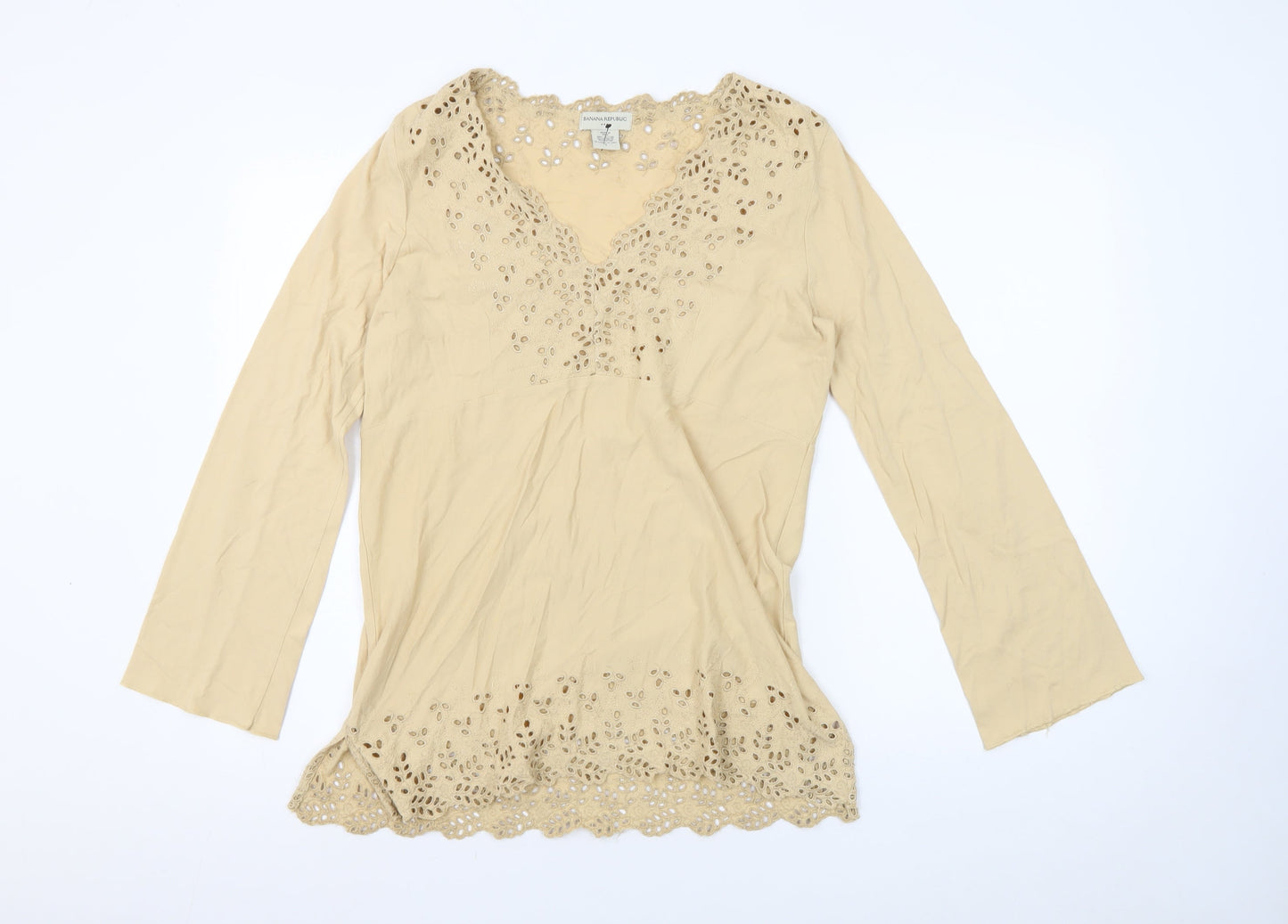 Banana Republic Women's Beige Tunic Blouse, Size S