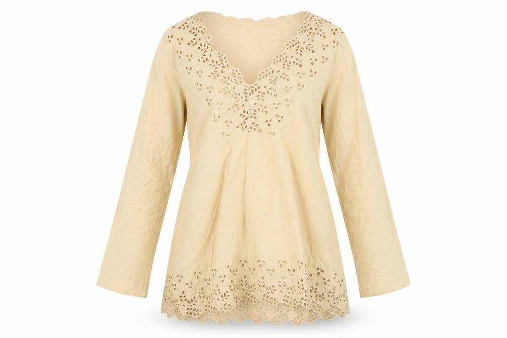 Womens UK Size S Banana Republic Beige Tunic Blouse