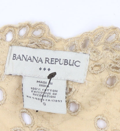 Banana Republic Women's Beige Tunic Blouse, Size S