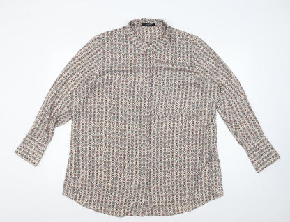 Womens UK Size 20 Marks and Spencer Multicoloured Basic Button-Up