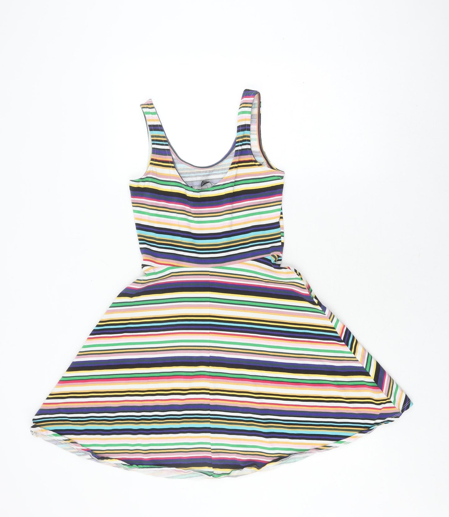 Dorothy Perkins Women's Multicoloured Striped A-Line Dress