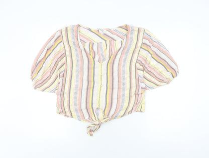 Dizzy Lizzy Women’s Multicoloured Striped Top S