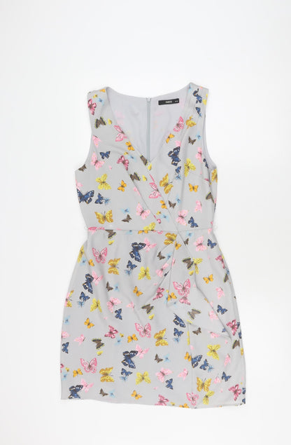 Oasis Women's Multicoloured Sleeveless Dress Size 10
