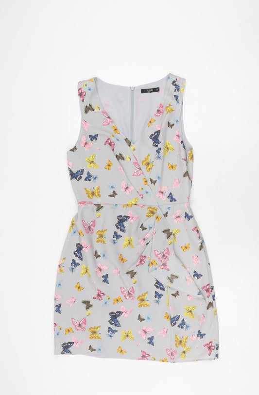 Oasis Women's Multicoloured Sleeveless Dress Size 10