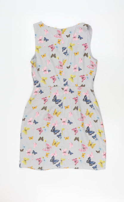 Oasis Women's Multicoloured Sleeveless Dress Size 10