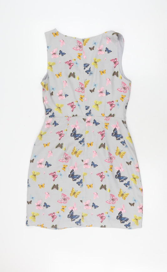 Oasis Women's Multicoloured Sleeveless Dress Size 10