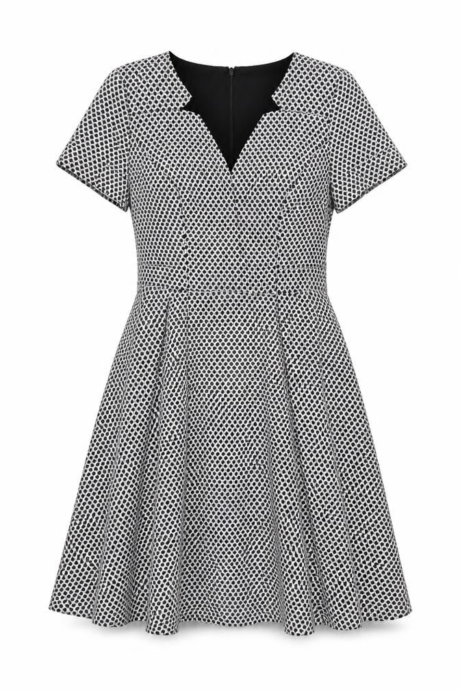 Adrianna Papell Women's Black Fit & Flare Dress Size 12
