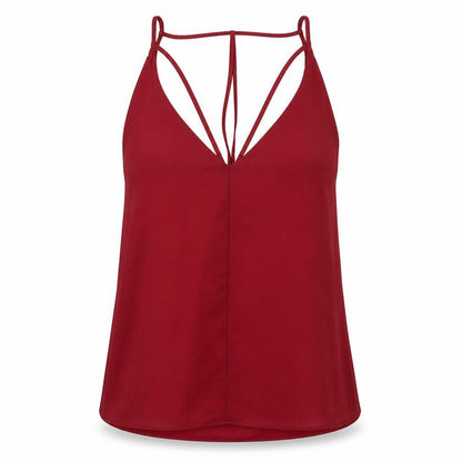 Womens UK Size 8 Boohoo Red Camisole Tank