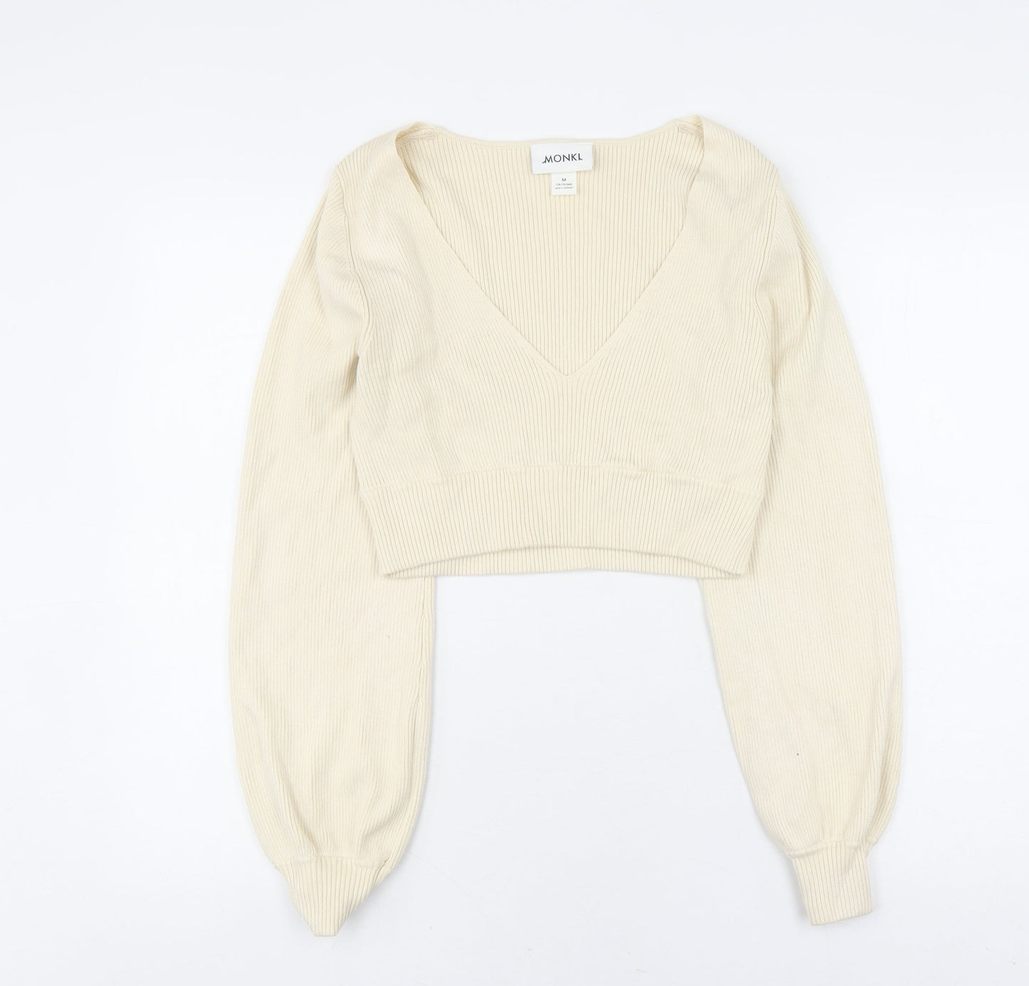 Womens UK Size M Monki Ivory Pullover Jumper