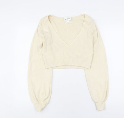 Womens UK Size M Monki Ivory Pullover Jumper