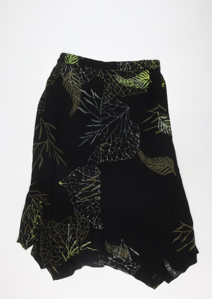 Angel Circle Women's Black Viscose Geometric Skirt Size 2