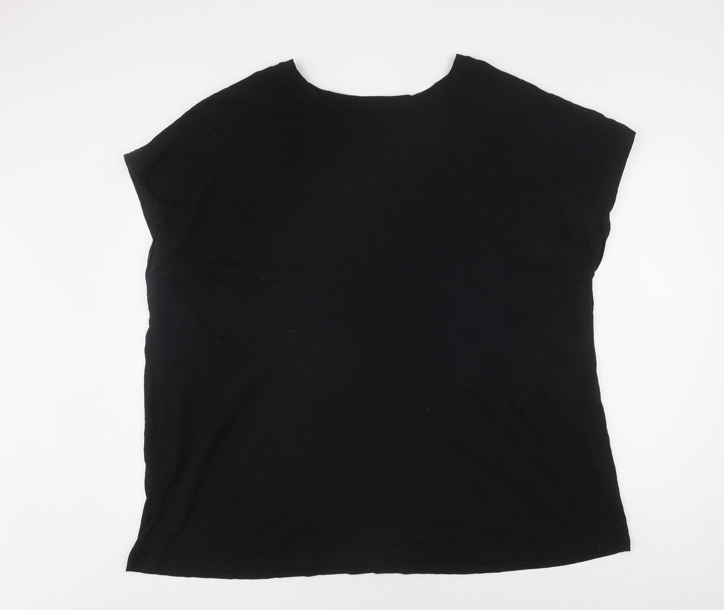 Capsule Unisex Black Sleeveless Crew Neck T-Shirt