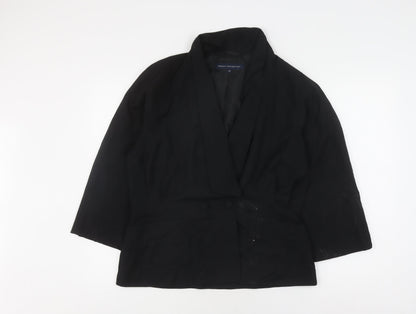 French Connection Women's Black Suit Jacket Size 16 Classic