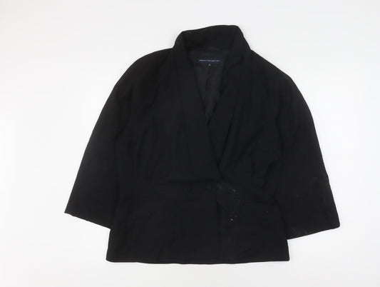 French Connection Women's Black Suit Jacket Size 16 Classic