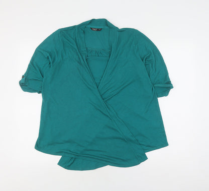 Womens UK Size  Tigi Green Wrap Jumper