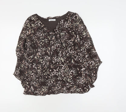 Womens UK Size 14 Berkertex Brown Camisole Blouse