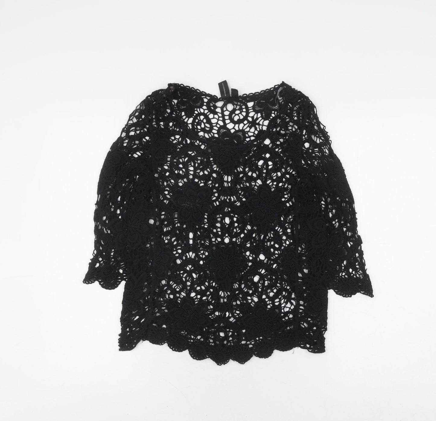 Womens UK Size 12/14 Izabel London Black  Blouse