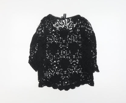 Womens UK Size 12/14 Izabel London Black  Blouse
