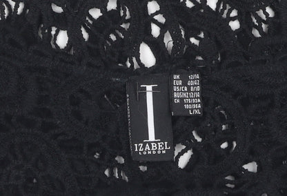 Womens UK Size 12/14 Izabel London Black  Blouse
