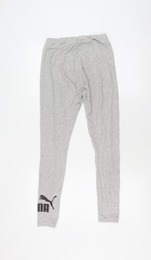 Puma Unisex Grey Jogger Trousers Size 12