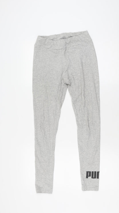 Puma Unisex Grey Jogger Trousers Size 12