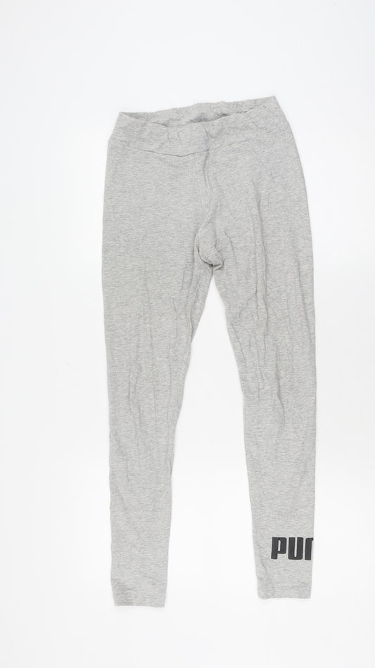 Puma Unisex Grey Jogger Trousers Size 12