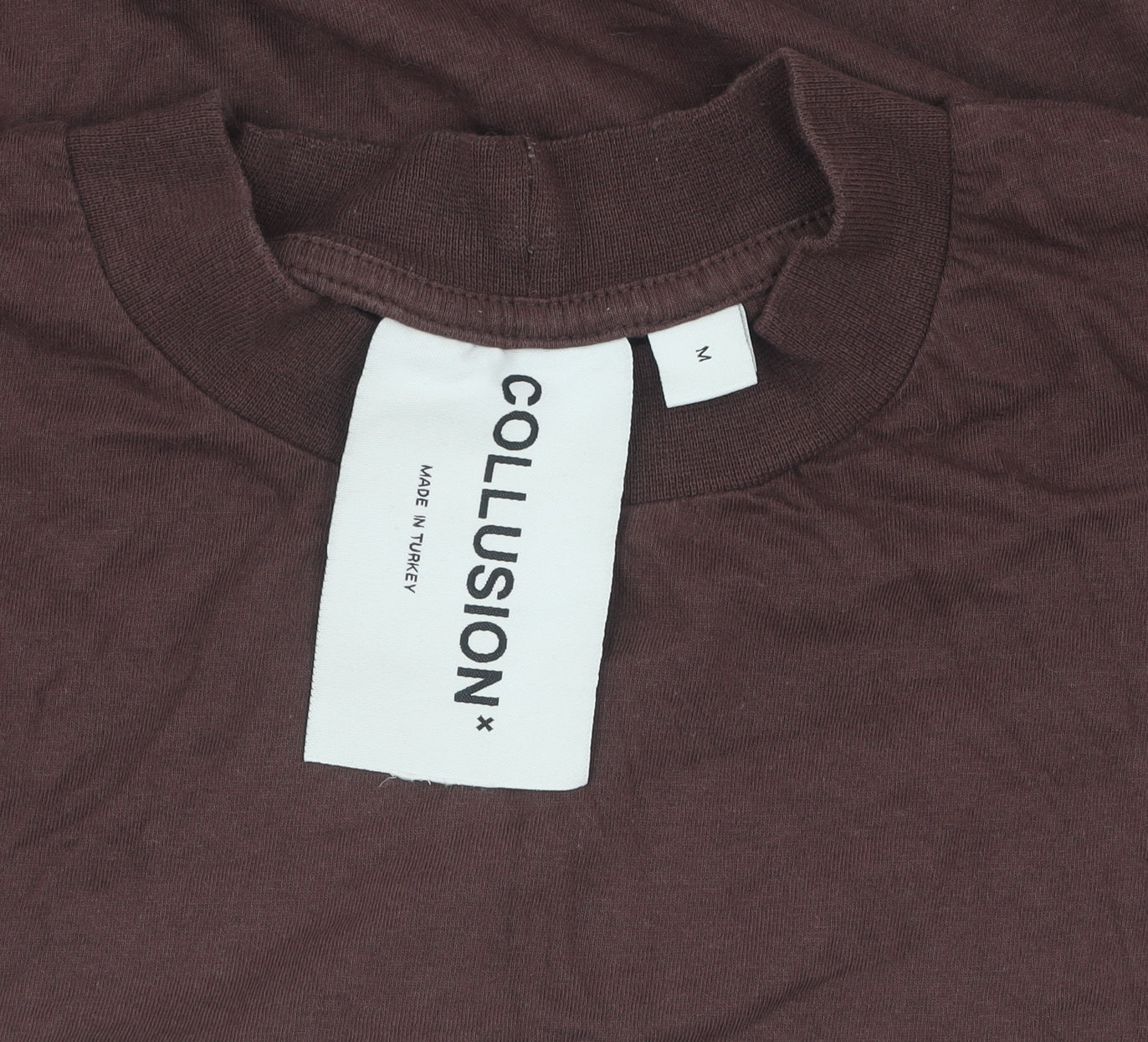 Mens UK Size M COLLUSION Brown  T-Shirt