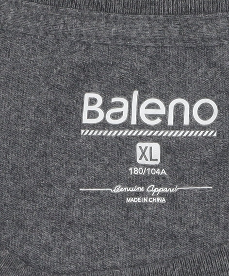 Baleno Men's XL Grey Cotton Graphic Jumper