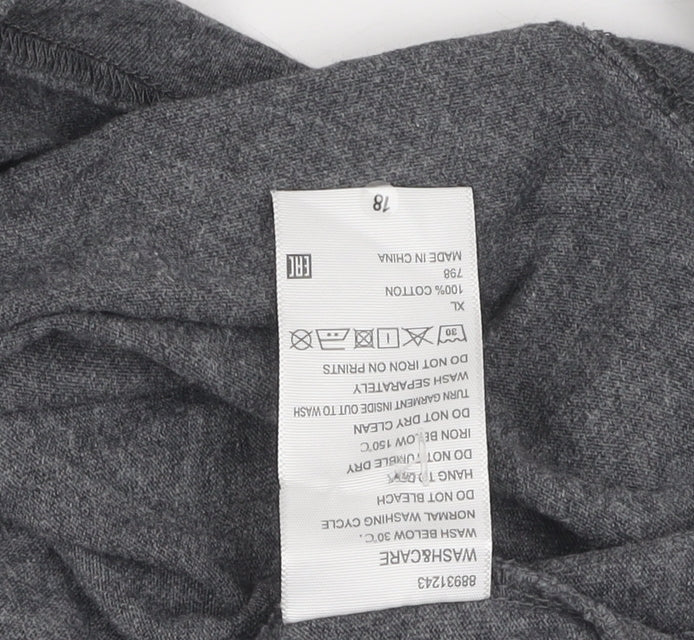 Baleno Men's XL Grey Cotton Graphic Jumper