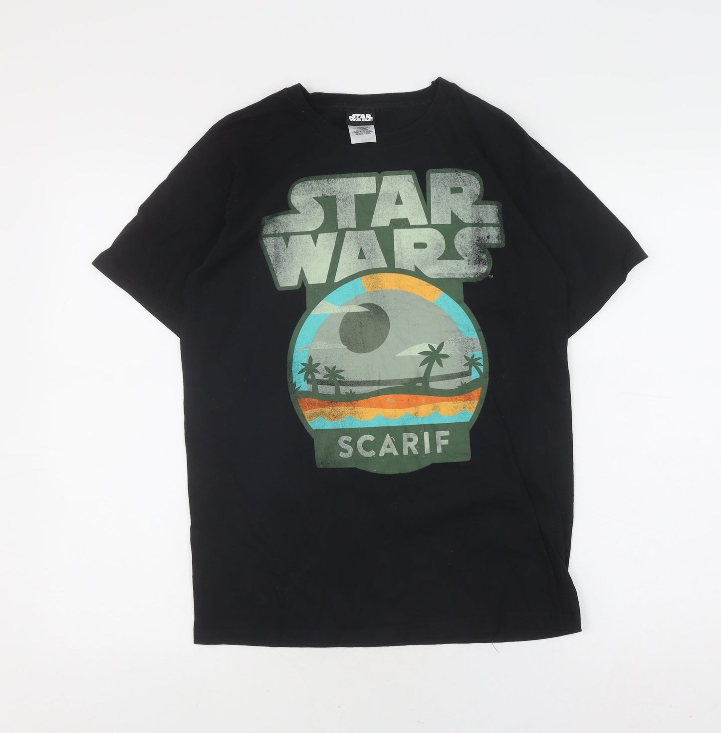 Star Wars Scarif T-Shirt, Black, S, Movie Graphic
