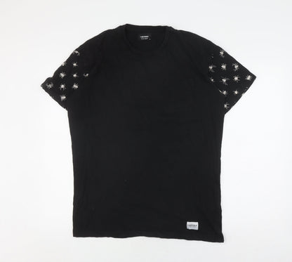 A Question Of Unisex Black Graphic T-Shirt, Medium