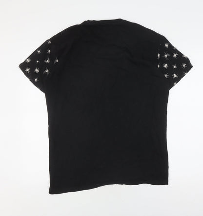 A Question Of Unisex Black Graphic T-Shirt, Medium