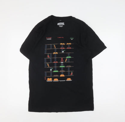 Marvel Men’s Medium Black Deadpool Graphic T-Shirt