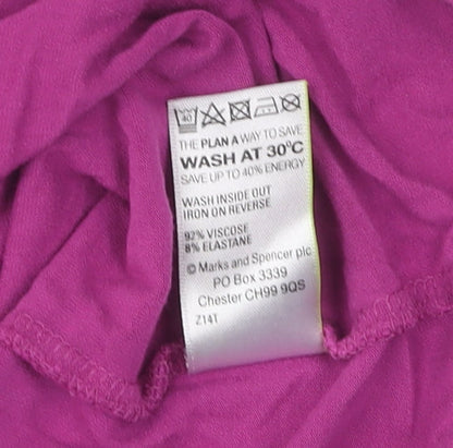 Womens UK Size 18 Marks and Spencer Pink  T-Shirt