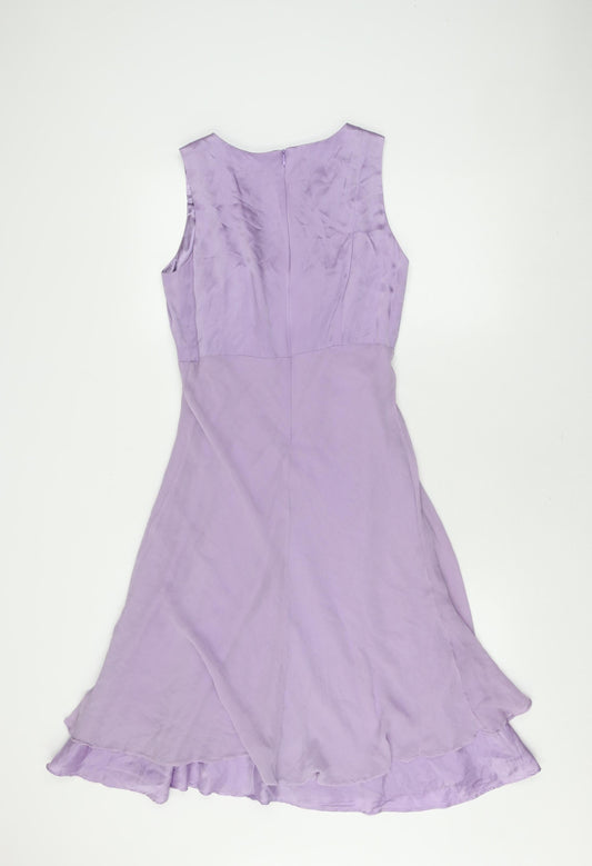 Donna Ricco Women's Purple Sleeveless Dress