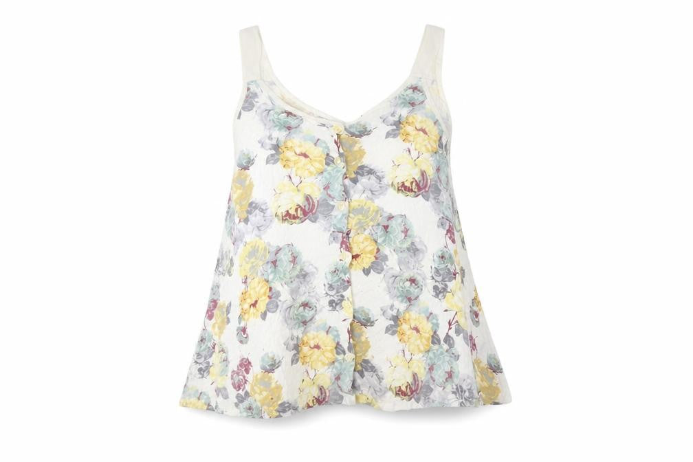 Next Women's Floral V-Neck Camisole Tank Top