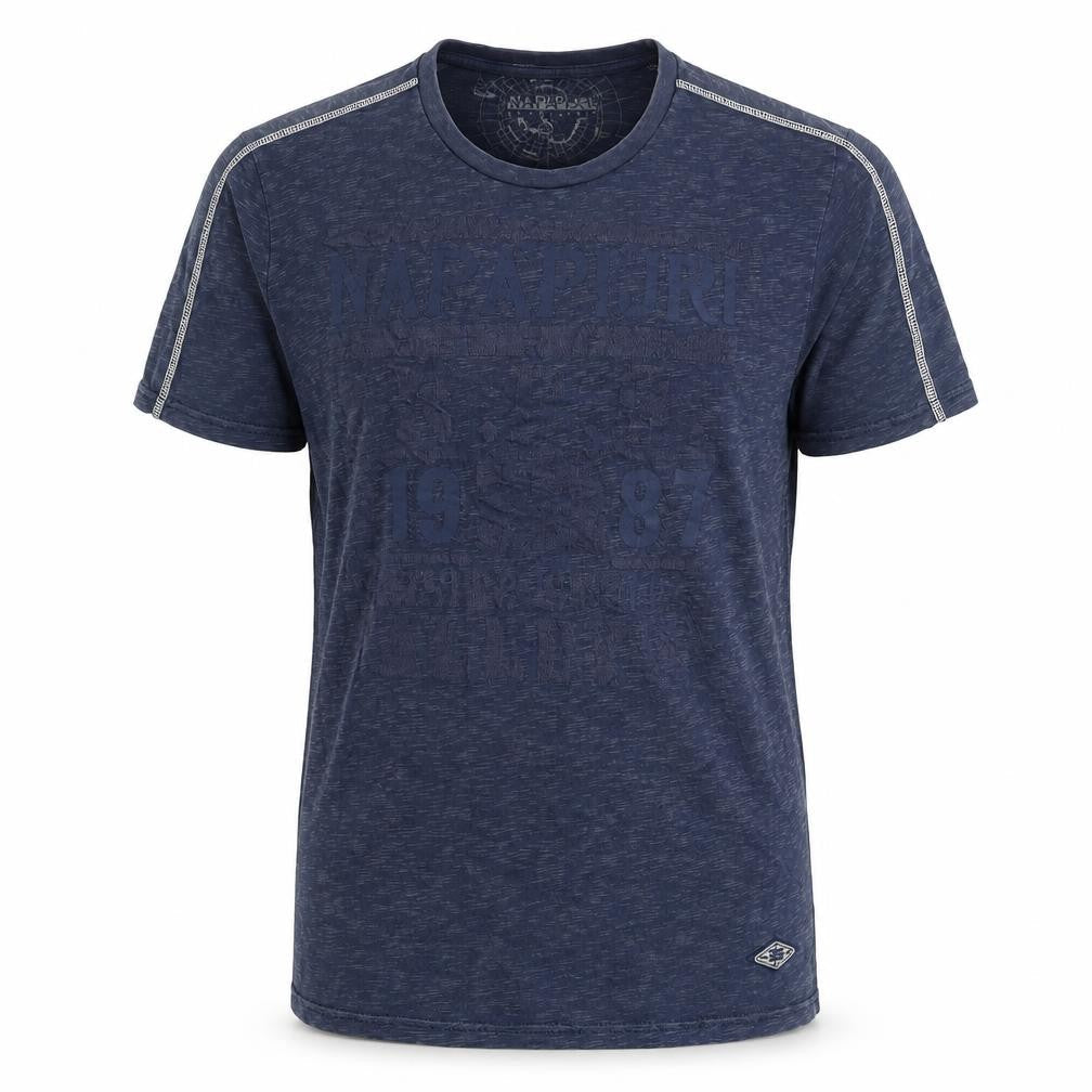 Mens UK Size L Napapijri Blue  T-Shirt