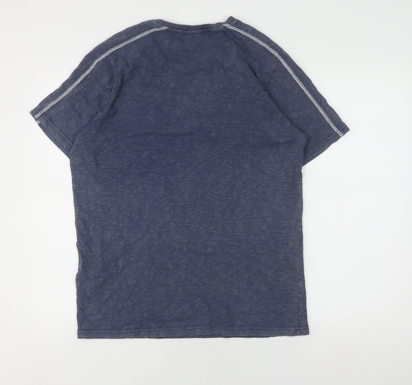 Napapijri Men's Blue Short Sleeve Crew Neck T-Shirt L