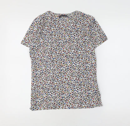 Marks and Spencer Kids Multicoloured Animal Print T-Shirt Size 12