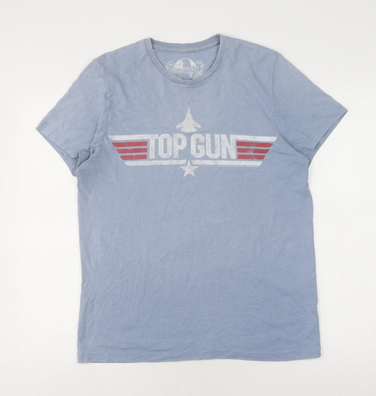 Mens UK Size M Burton Blue  T-Shirt