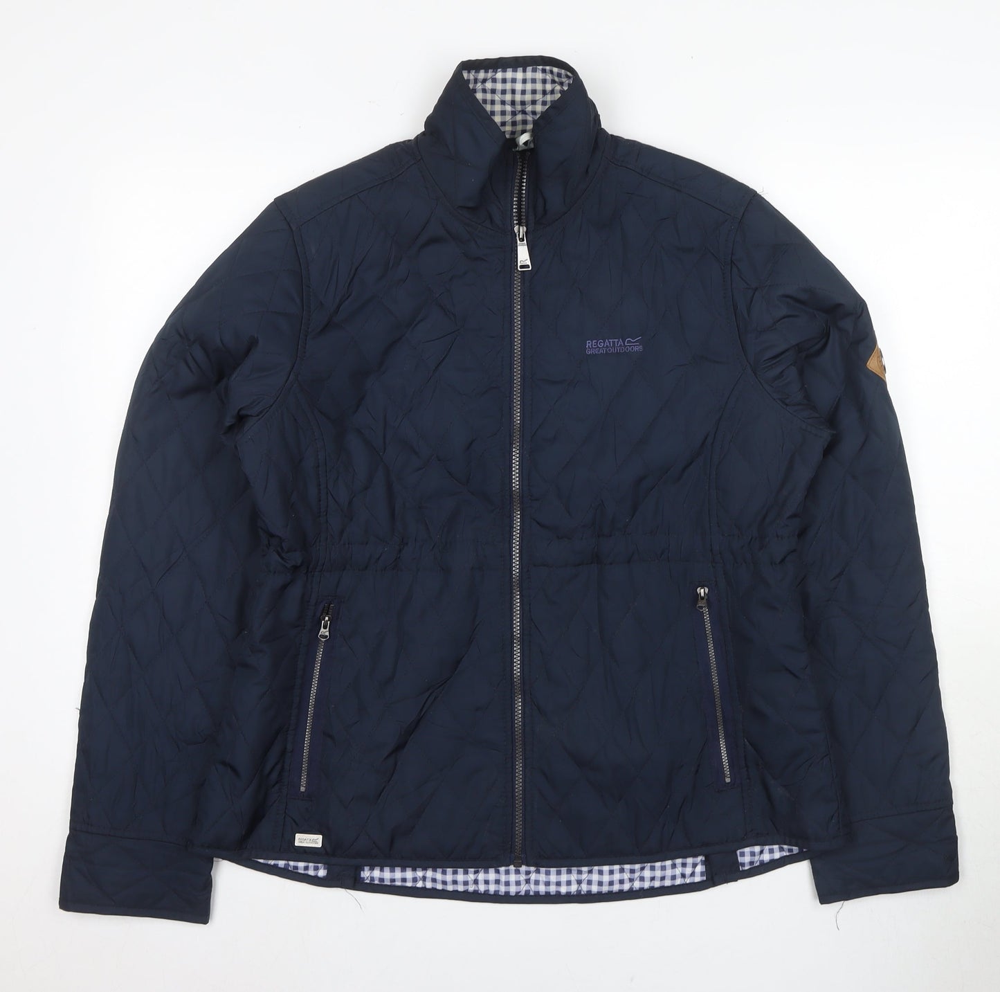 Womens UK Size 12 Regatta Blue Quilted Coat