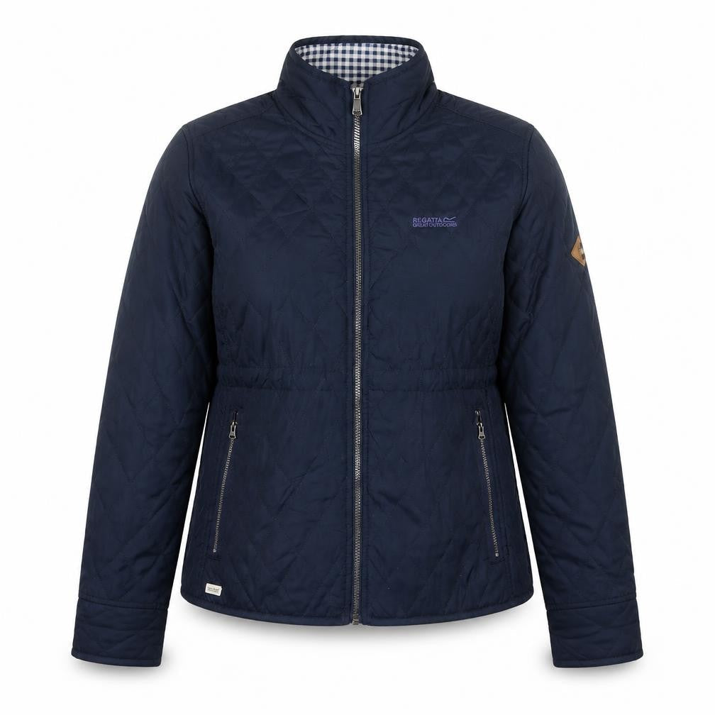 Womens UK Size 12 Regatta Blue Quilted Coat