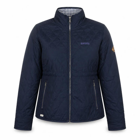 Womens UK Size 12 Regatta Blue Quilted Coat