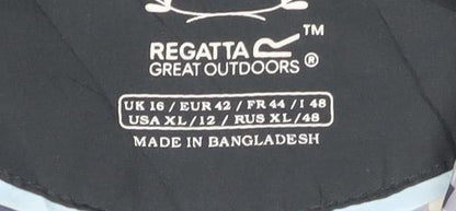 Womens UK Size 12 Regatta Blue Quilted Coat