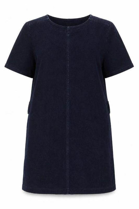 Next Women's Blue Round Neck Dress Size 14