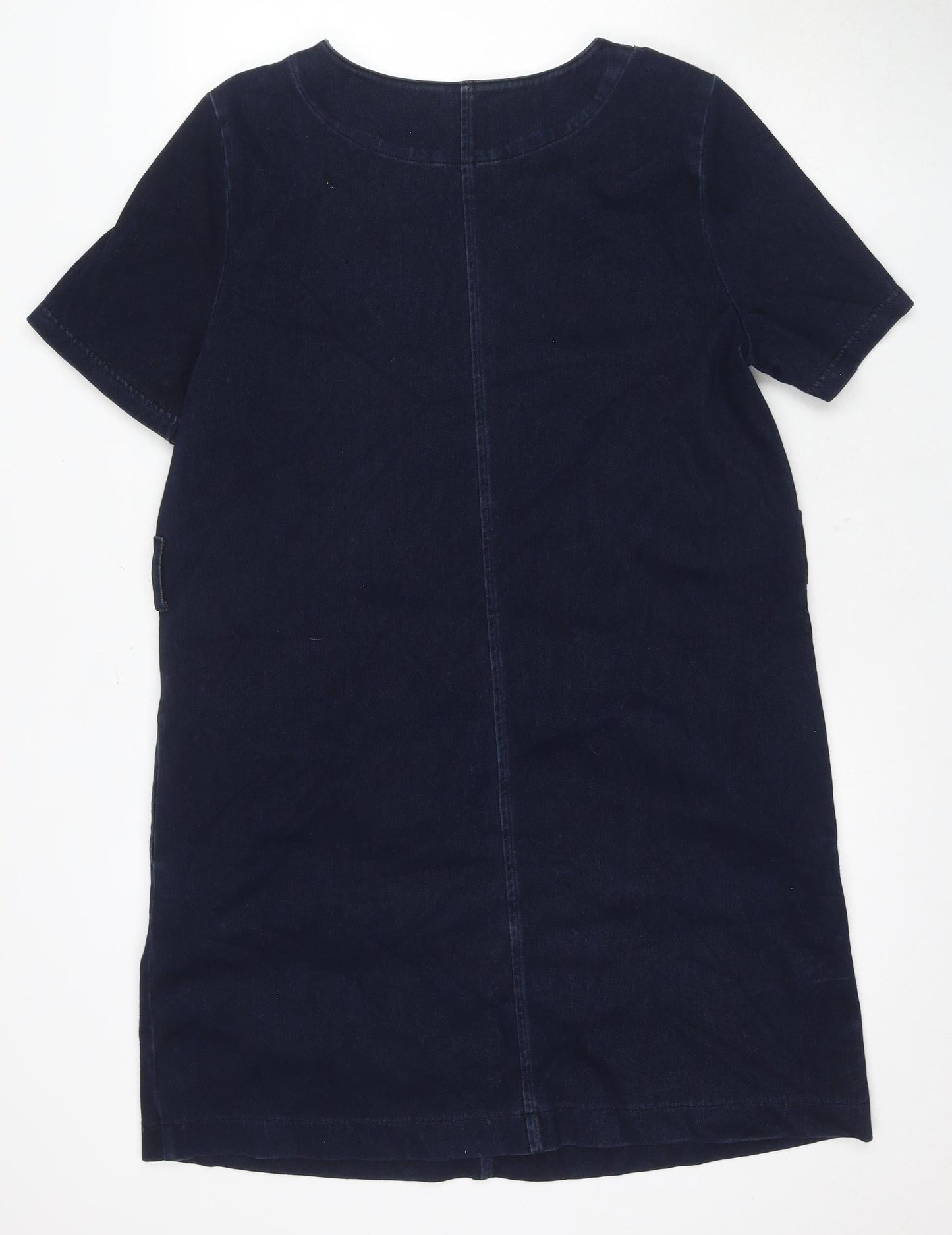 Next Women's Blue Round Neck Dress Size 14