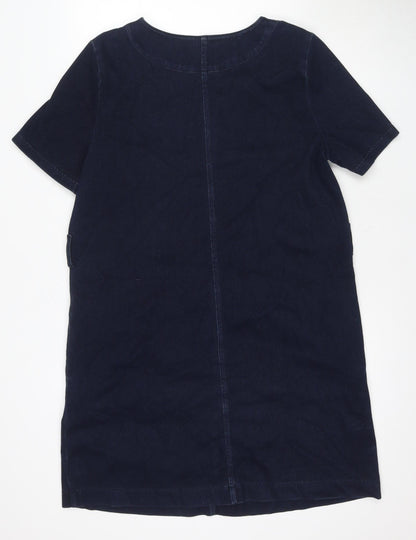 Next Women's Blue Round Neck Dress Size 14