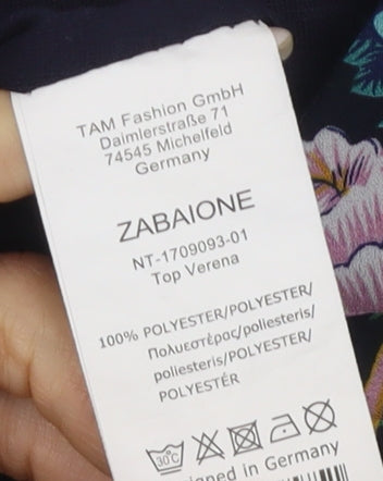 Zabaione Women's Multicoloured 2XL Floral Tank