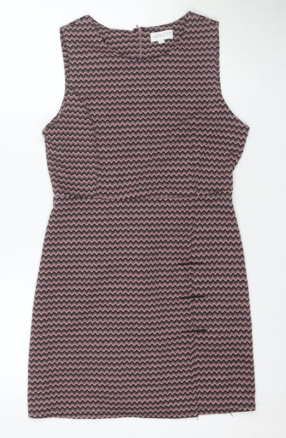 Apricot Women's Pink Chevron Shift Dress UK 12
