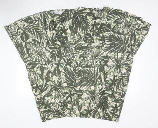 Elle Women's Floral Multicoloured Cotton Skirt Size 16